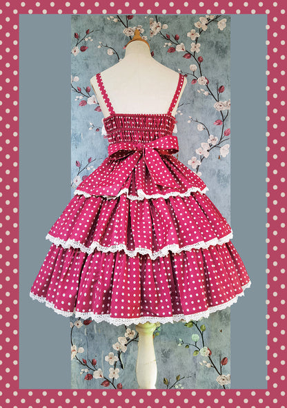 Infanta - Cloth Cat - Kawaii Lolita JSK Multi-Color Tiered Ruffles Dress