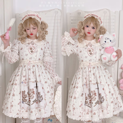 Cheese Cat - Doll Lullaby Tabby Cat Cotton Lolita Headdress