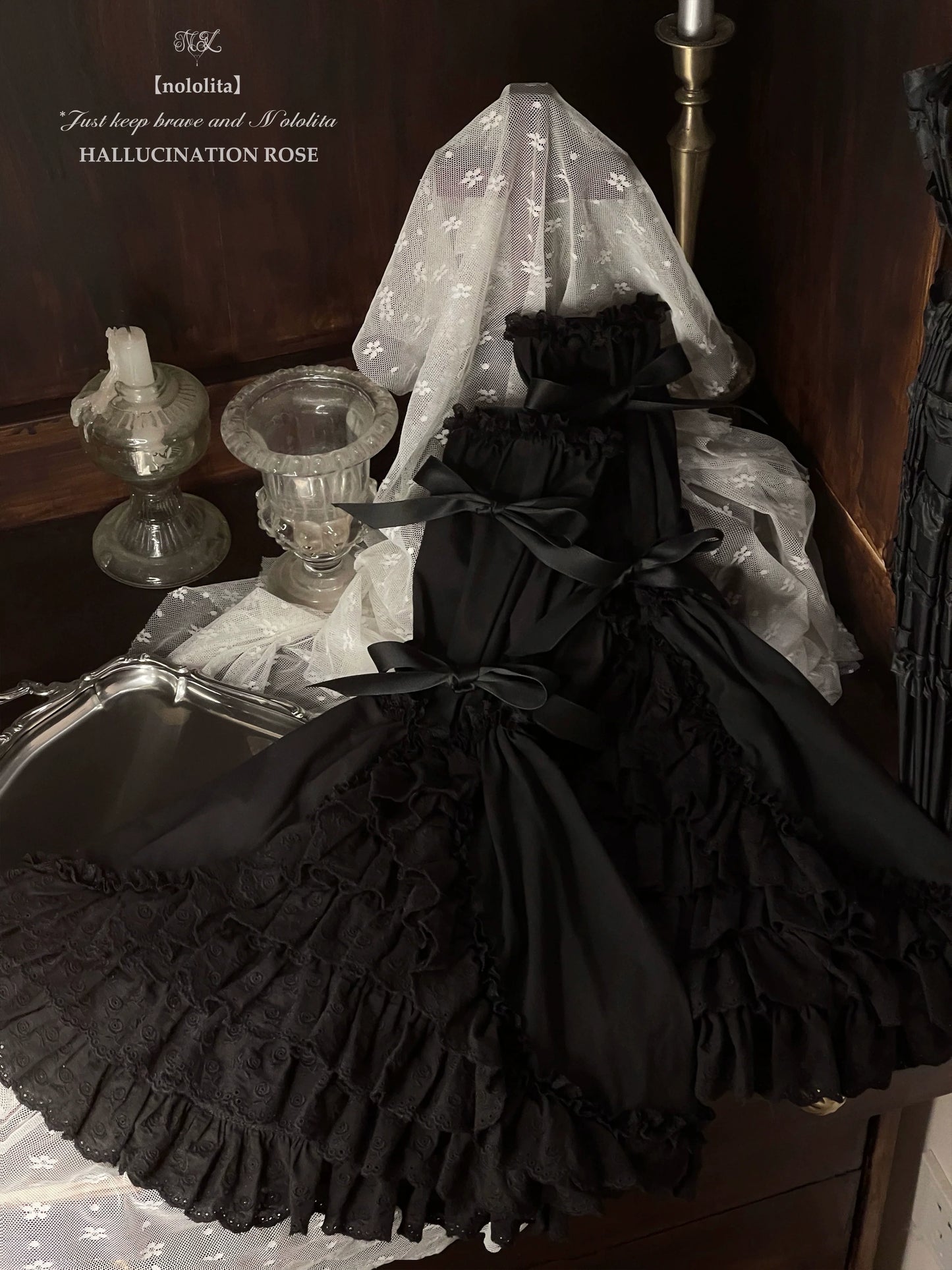 Nololita - Nightingale - Old School Lolita Shirt with Detachable Sleeves