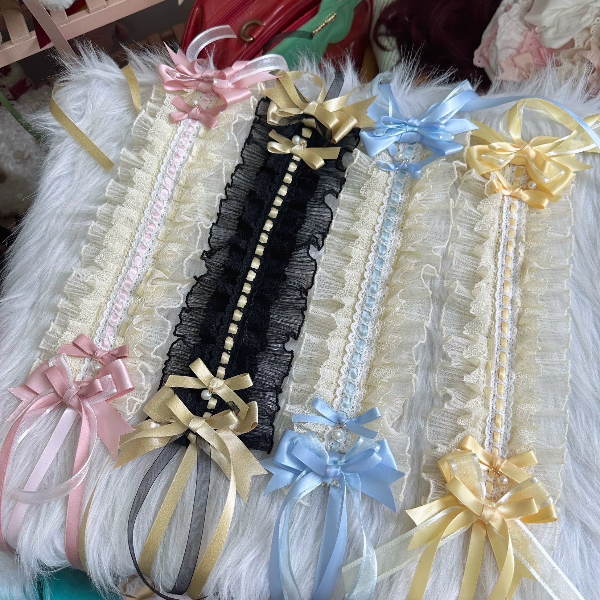 Chestnut Lolita - Sweet Lolita Headdress, Bow and Lace Decoration