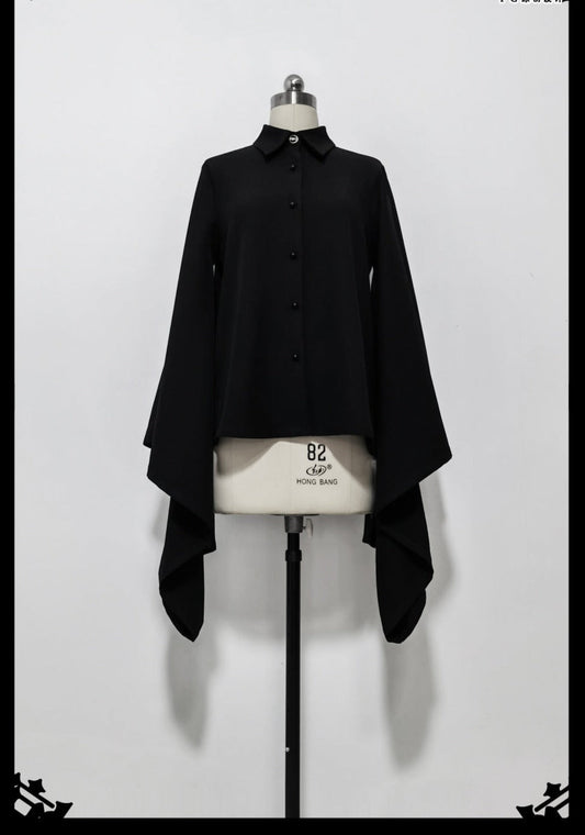 Princess Chronicles - Pomegranate Note - Han Lolita Wide Sleeves Ouji Blouse