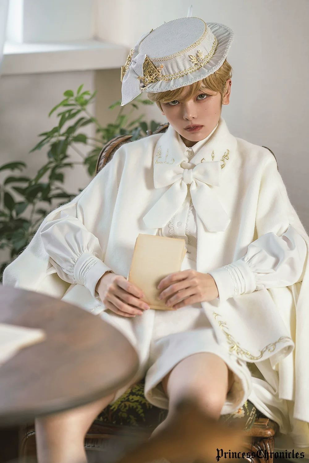 Princess Chronicles - Medieval Ouji Lolita Embroidered Cape