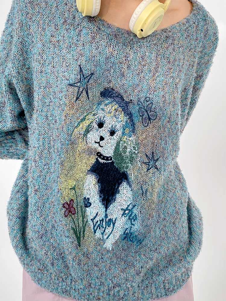 Dog print sweater【s0000009642】