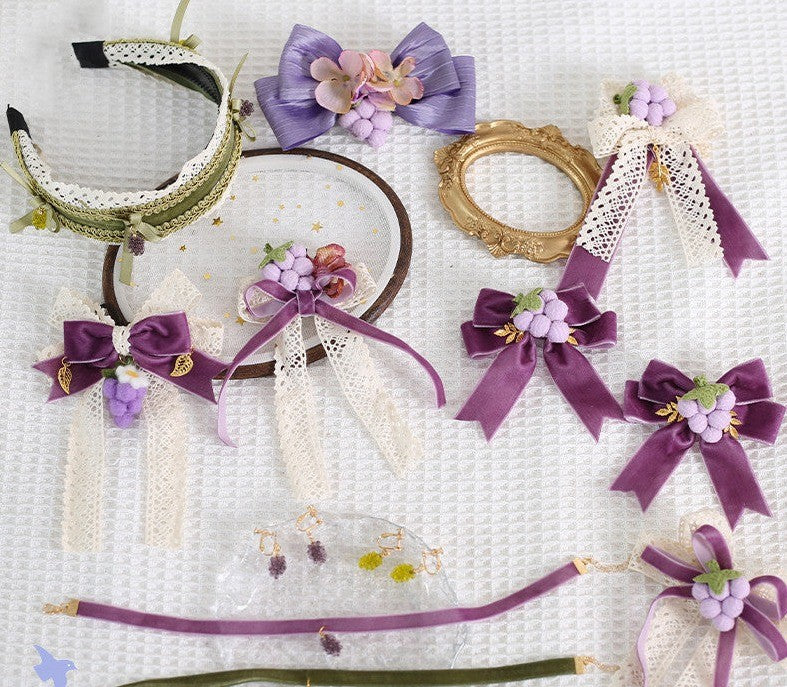 Xiaogui - Grapery Lolita Earring Necklace Lolita Accessory