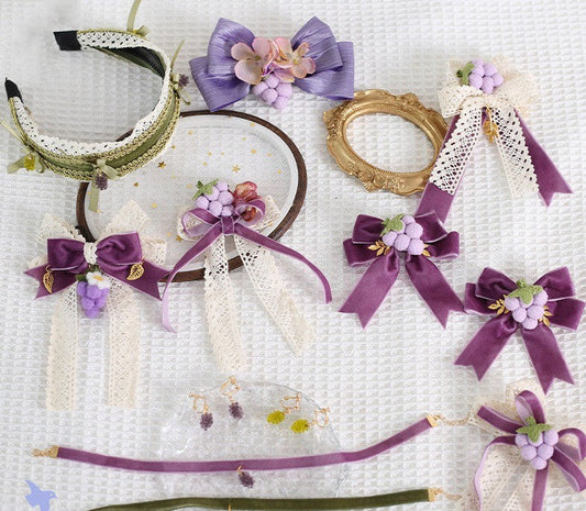 Xiaogui - Grapery Lolita Earring Necklace Lolita Accessory