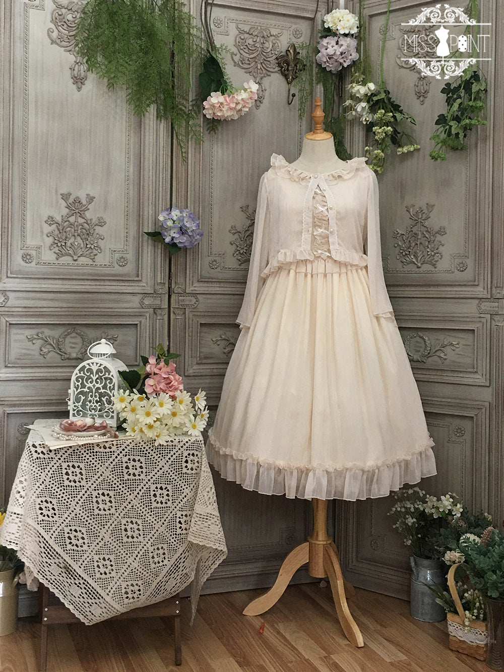 Miss point - Rhine Riverside - French Vintage Chiffon Lolita JSK