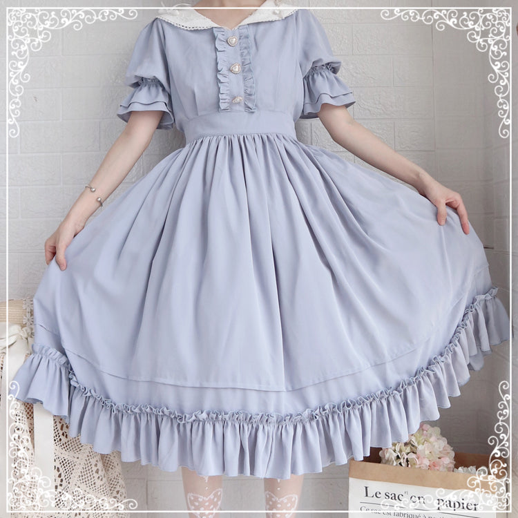 Sweet Wood - Plus Size Vintage Lolita OP Dress