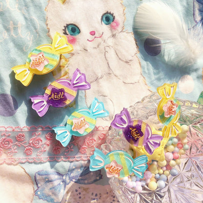 Halloween Alice - Rainbow Candy - Sweet Lolita Ring Hairclip