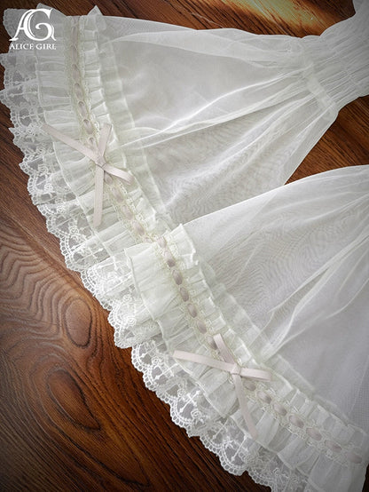 Alice Girl - Cross Princess - Sweet Lolita Princess Sleeves Cross Embroidery Sleeves