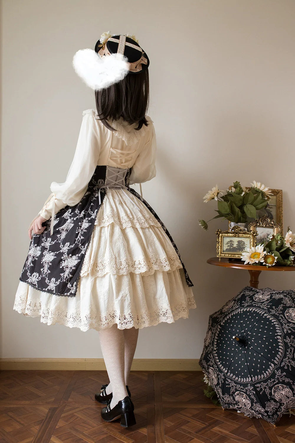 Miss Point - Customized Vintage Lolita Skirt Elegant Pullover Fishbone SK