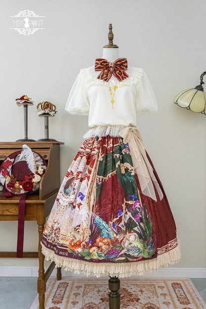 Miss Point - Kaleidoscope - Classical Lolita Shirt Dot Gauze Detachable Puff Sleeve Blouse Customized