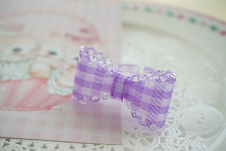 Cat Tea Party - Sweet Lolita Bow Ring and Necklace