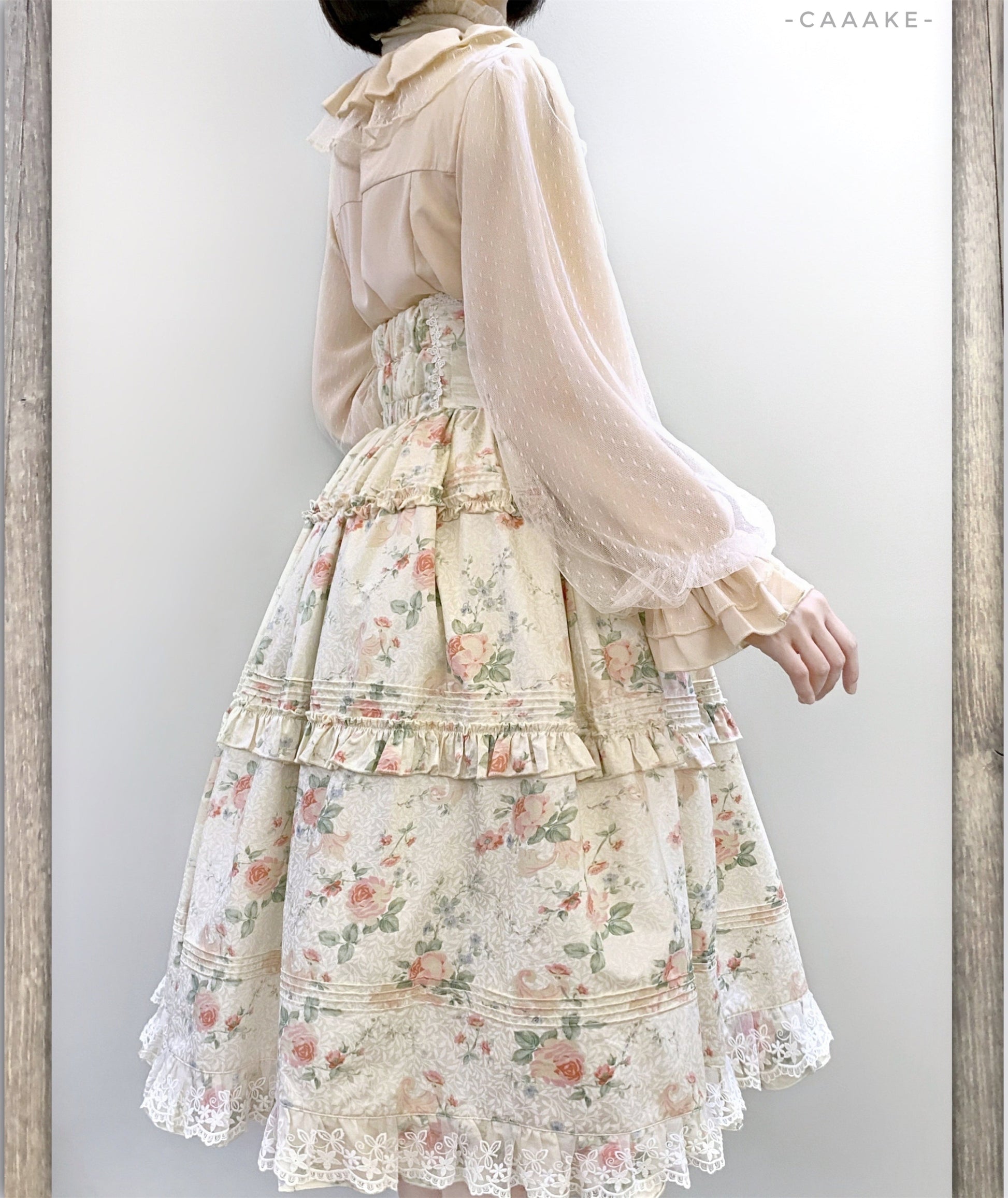 Kencrlo - Dim Moonlight - Classic Lolita Chiffon Yarn Inner Blouse