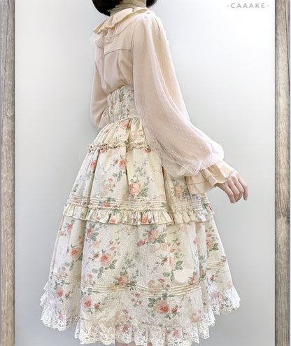 Kencrlo - Dim Moonlight - Classic Lolita Chiffon Yarn Inner Blouse