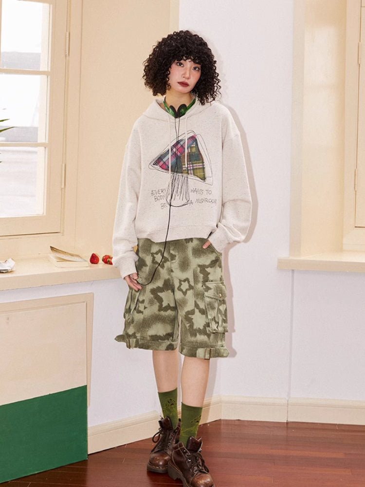 Hooded embroidered sweatshirt【s0000006559】
