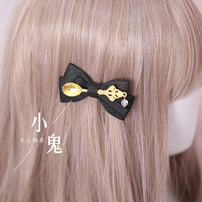 Xiaogui - Gothic Accessories Lolita Bow KC Hairclip