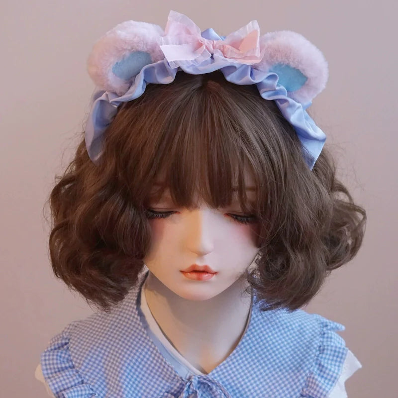 Besozealous - Handmade Lolita KC Animal Ear Coffee Hairband