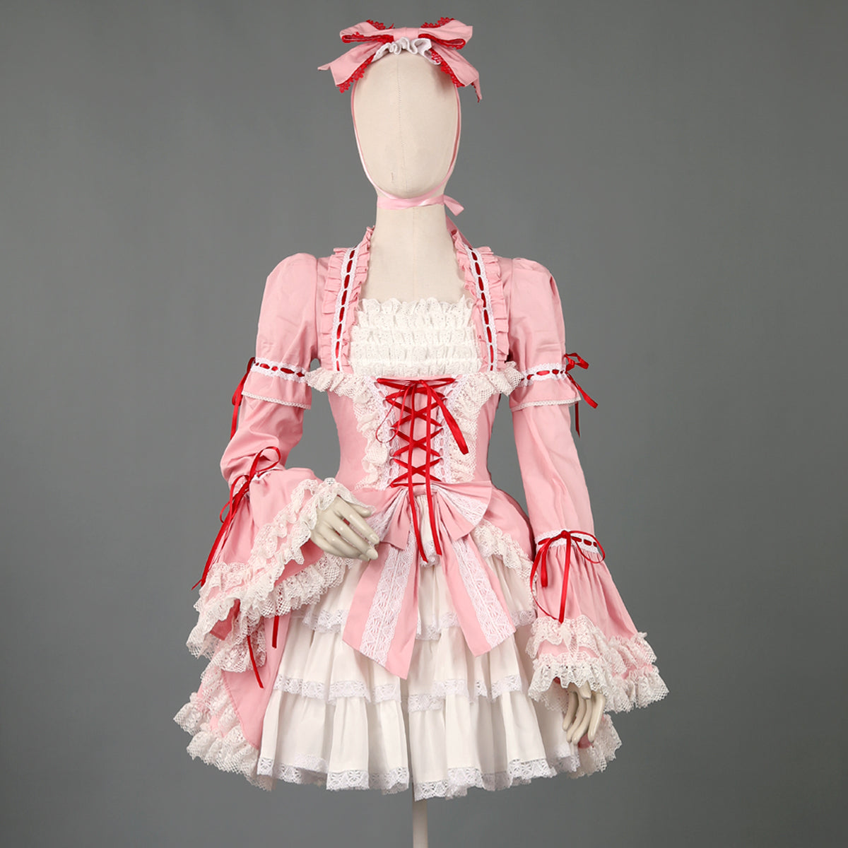 Lace Garden - Maiden Berry - Classic Pink Lolita OP Dress