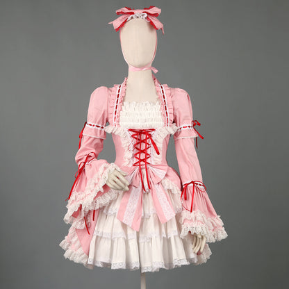 Lace Garden - Maiden Berry - Classic Pink Lolita OP Dress