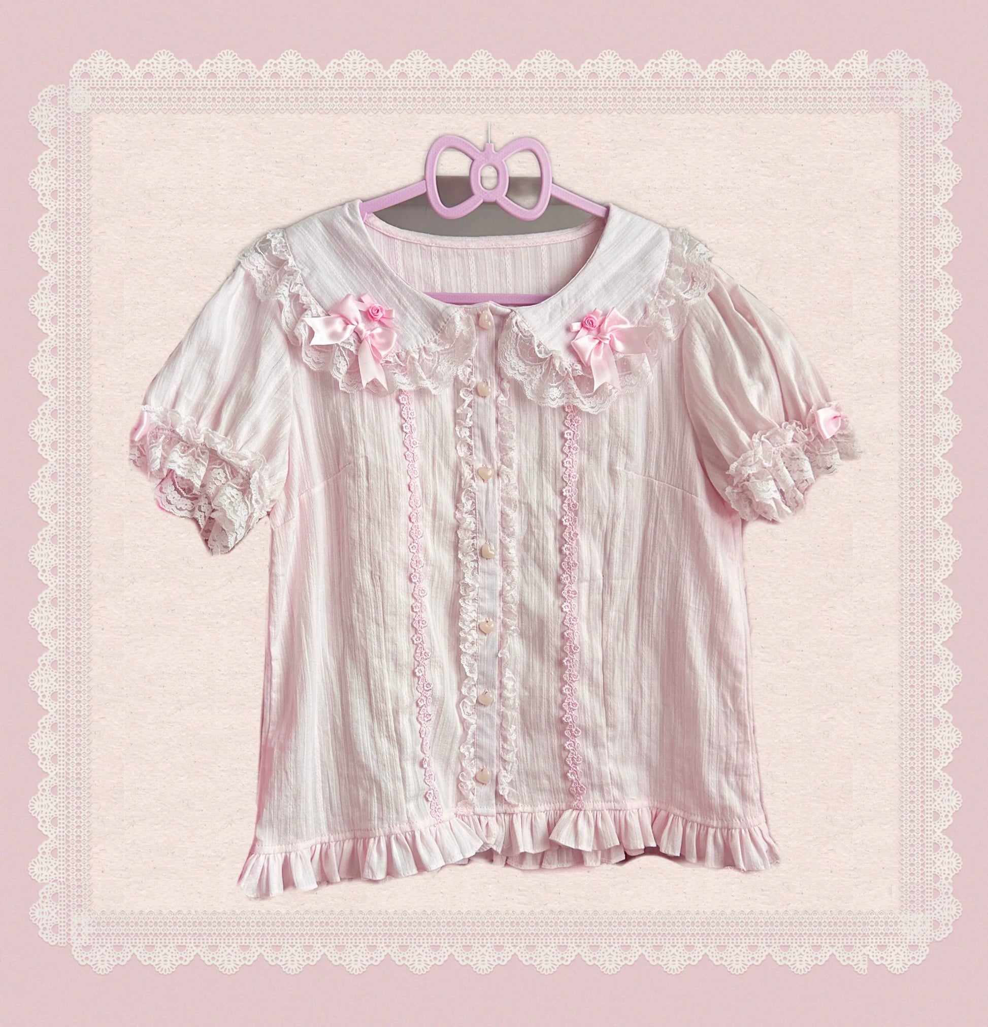 TaTaTa Lolita - Pearl Princess - Old School Lolita Jumper Dress Outfit, Petal Hem