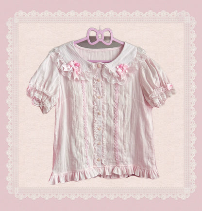 TaTaTa Lolita - Pearl Princess - Old School Lolita Jumper Dress Outfit, Petal Hem