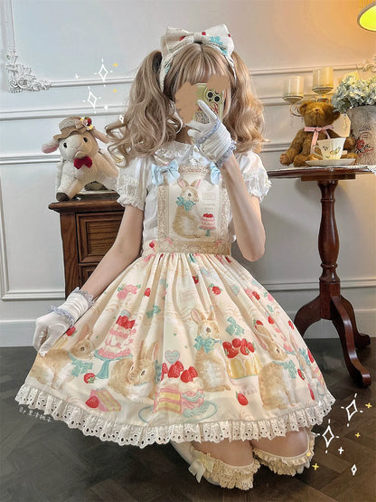 Dark Star Island - Honey Bunny Cake - Sweet Lolita JSK/OP/Strap SK/Shirt