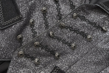 Immortal Thorn - Eternal Displaced Boundary - Ouji Lolita Vest Coat, Detachabl Back Trailing