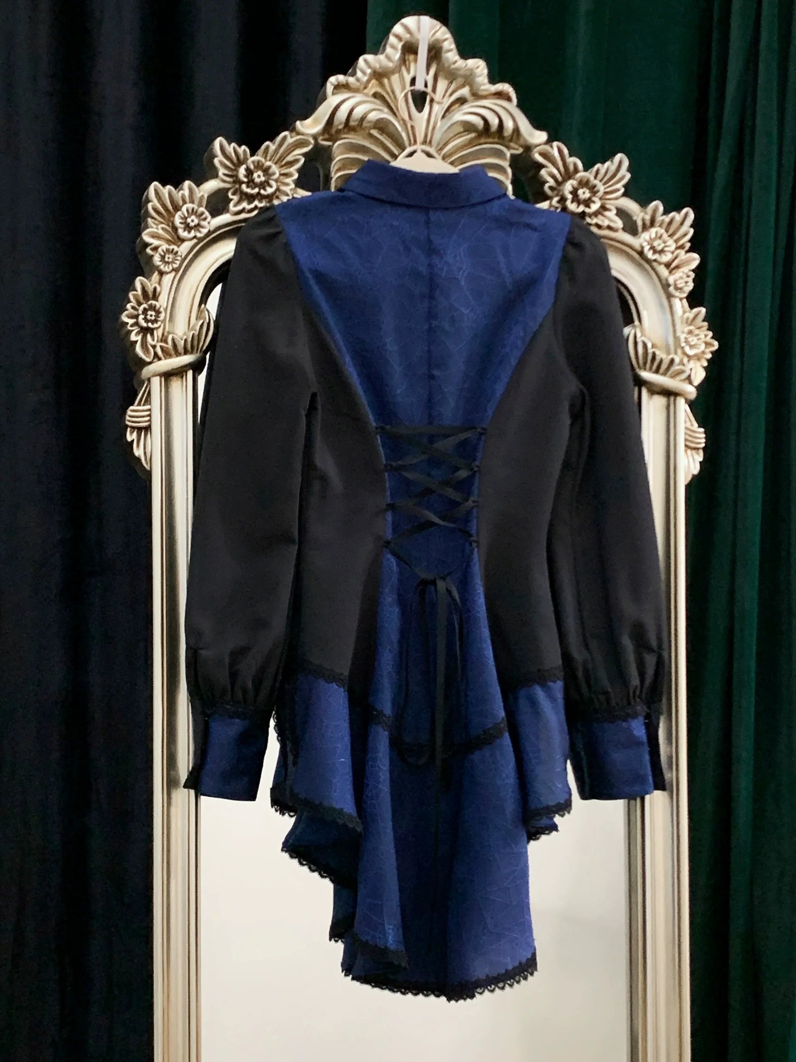 Little Dipper - Cold Rice - Ouji Lolita Shirt With Spiderweb Pattern in Several Versions