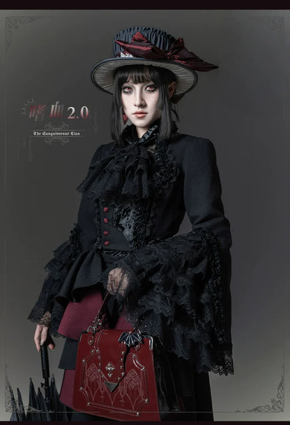 TALEBRINGER - The Sanguivorous Clan 2.0 - Gothic Lolita Coat, Blouse & SK