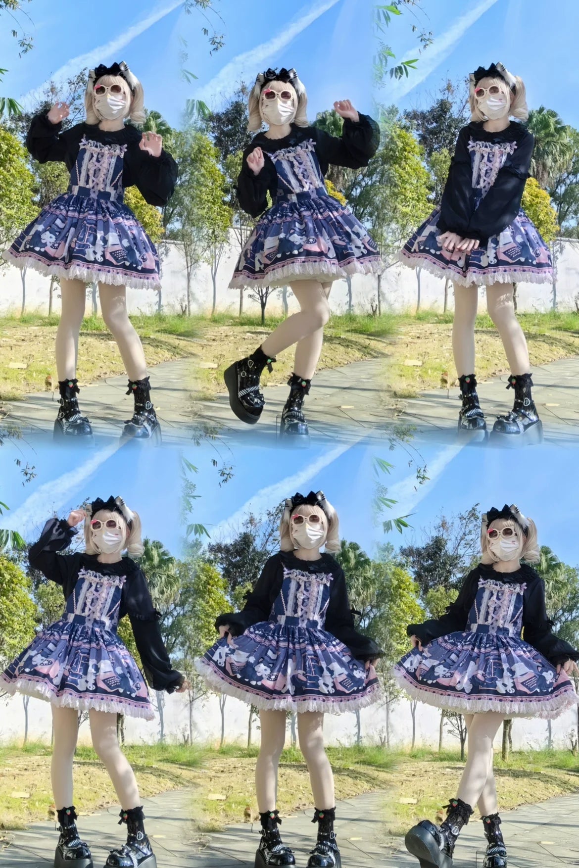 DMFS Lolita - Sweet Lolita Blouse Double-layered Puff Sleeves Lolita Shirt