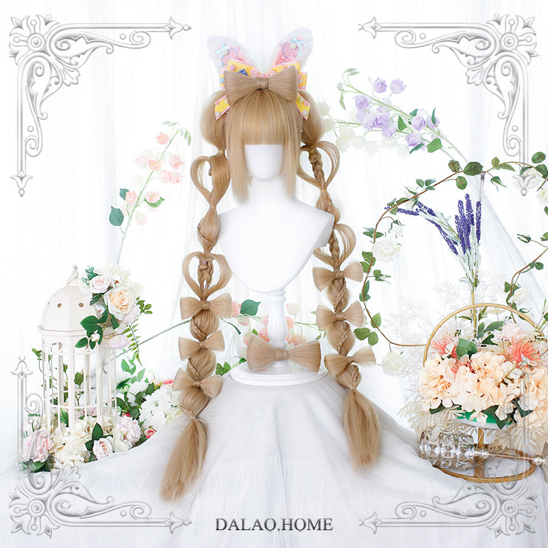 Dalao Home - Long Sweet Lolita Wig With Ponytails