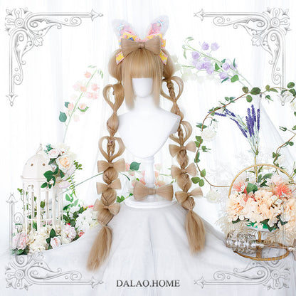 Dalao Home - Long Sweet Lolita Wig With Ponytails
