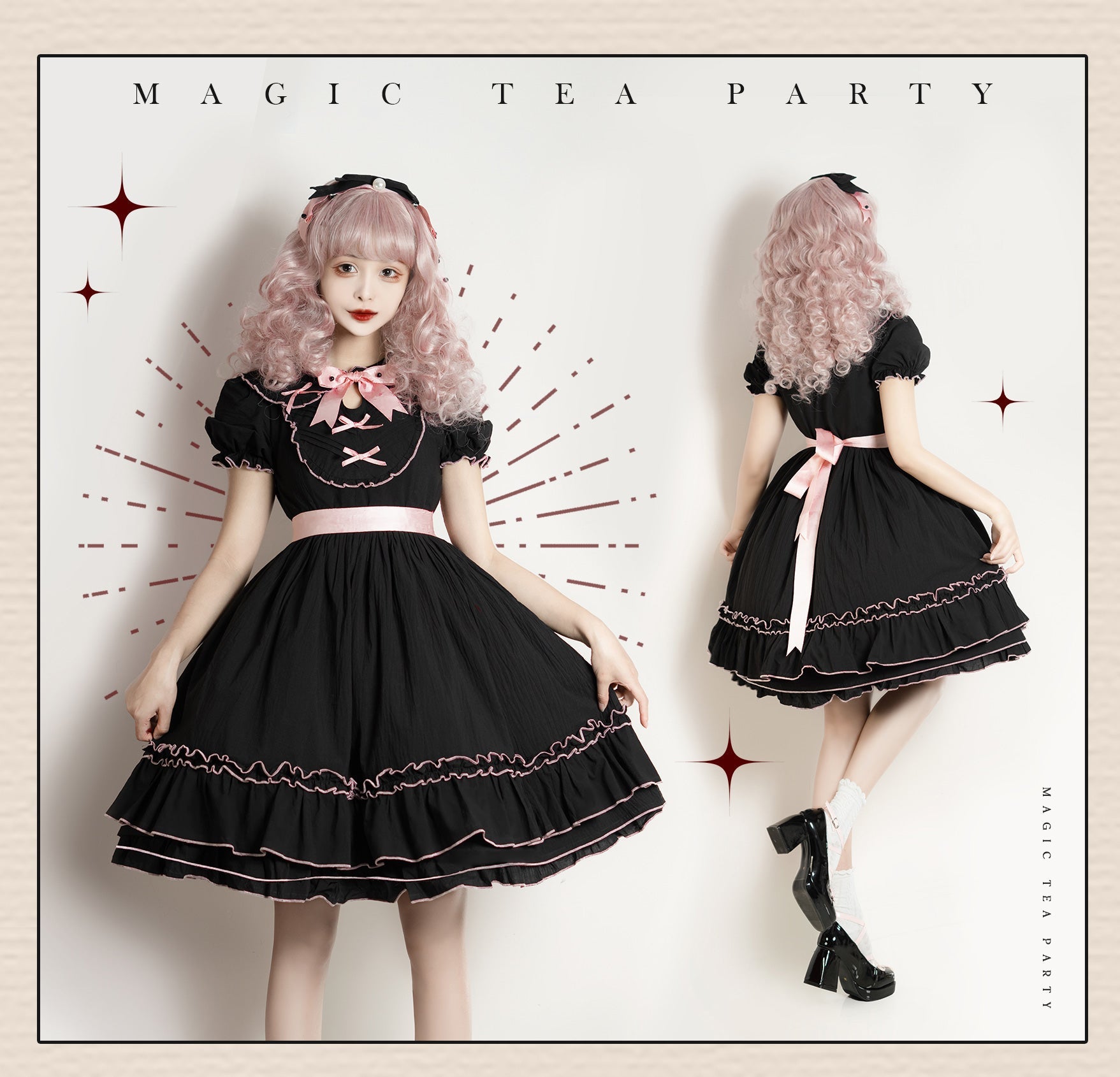 Magic Tea Party - Lena's Garland - Solid Color Lolita OP