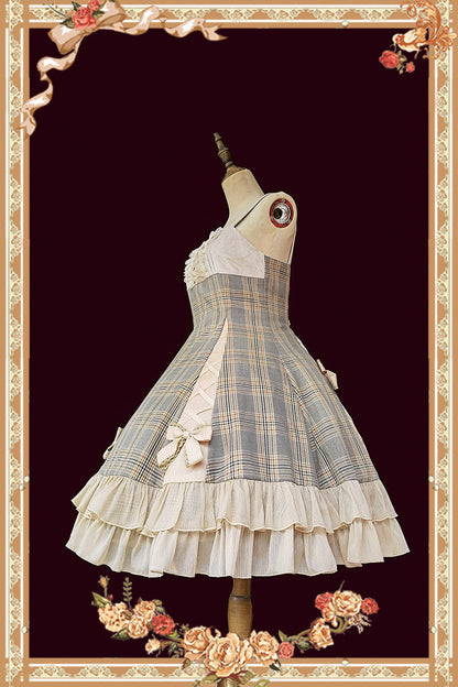 Infanta - Memoirs of Backlight - Elegant Plaid Lolita JSK Dress