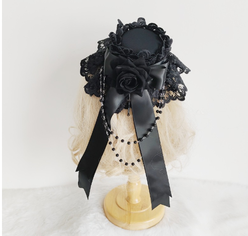 Day Dream - Gothic Lolita Top Hat Lolita Tea Party Halloween Hair Accessory
