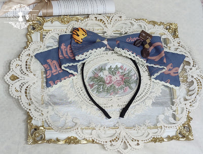 Miss Point - Chocolate Daily Lolita Bow KC Brooch