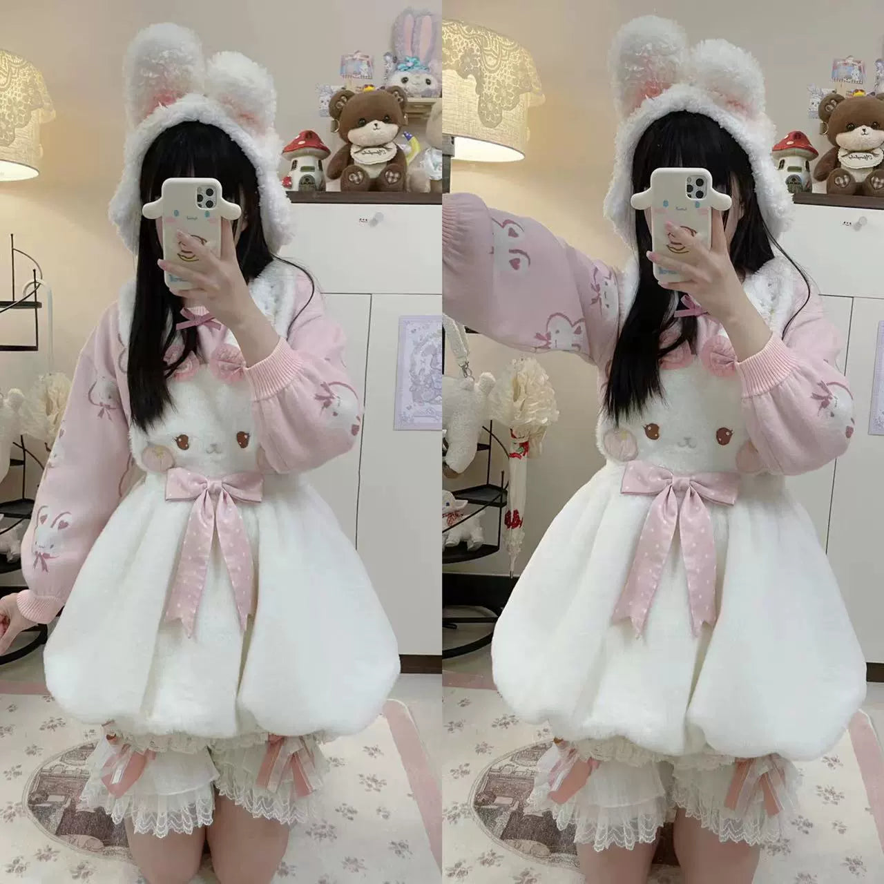 Ilovexiaolu - Gorgeous Lolita Bloomers in Coral Fleece & Cotton Styles