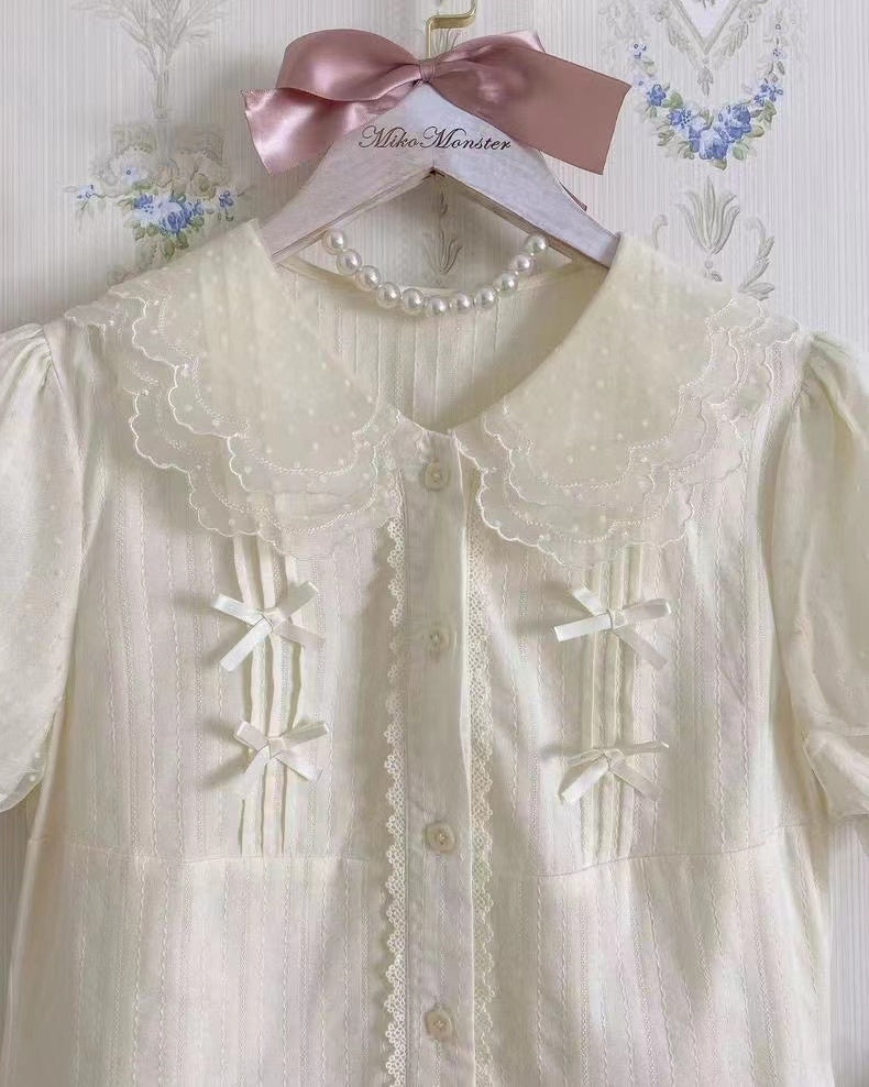 Yaya - Little Fluttershy - Multi-Colored Cotton Lolita Shirt