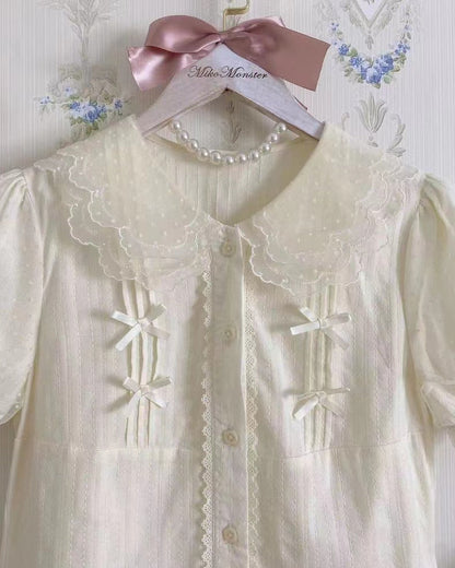 Yaya - Little Fluttershy - Multi-Colored Cotton Lolita Shirt