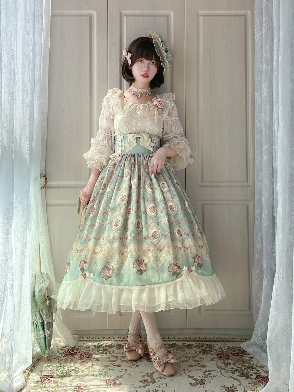 Miss Point - Retro Lolita Lace Long Sleeve Blouse