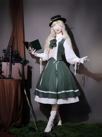 Miss Point - Golden Movement - Elegant Lolita Fishbone Skirt Customized