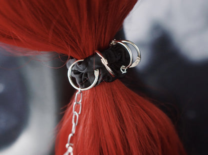 Strange Sugar - Gothic Lolita Black Hardware Skull Spider Hairband