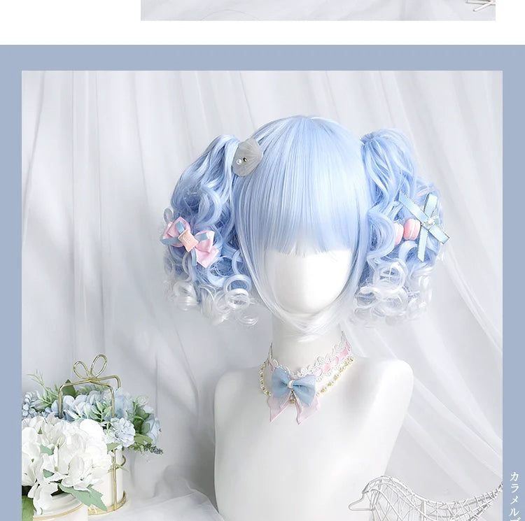 Sinwavy - Pandora's Box - Lolita Short Wig with Cute Double Ponytails