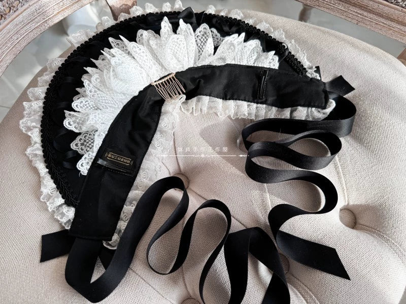 MAID - Elegant Lolita Bonnet Velvet Lolita Hat