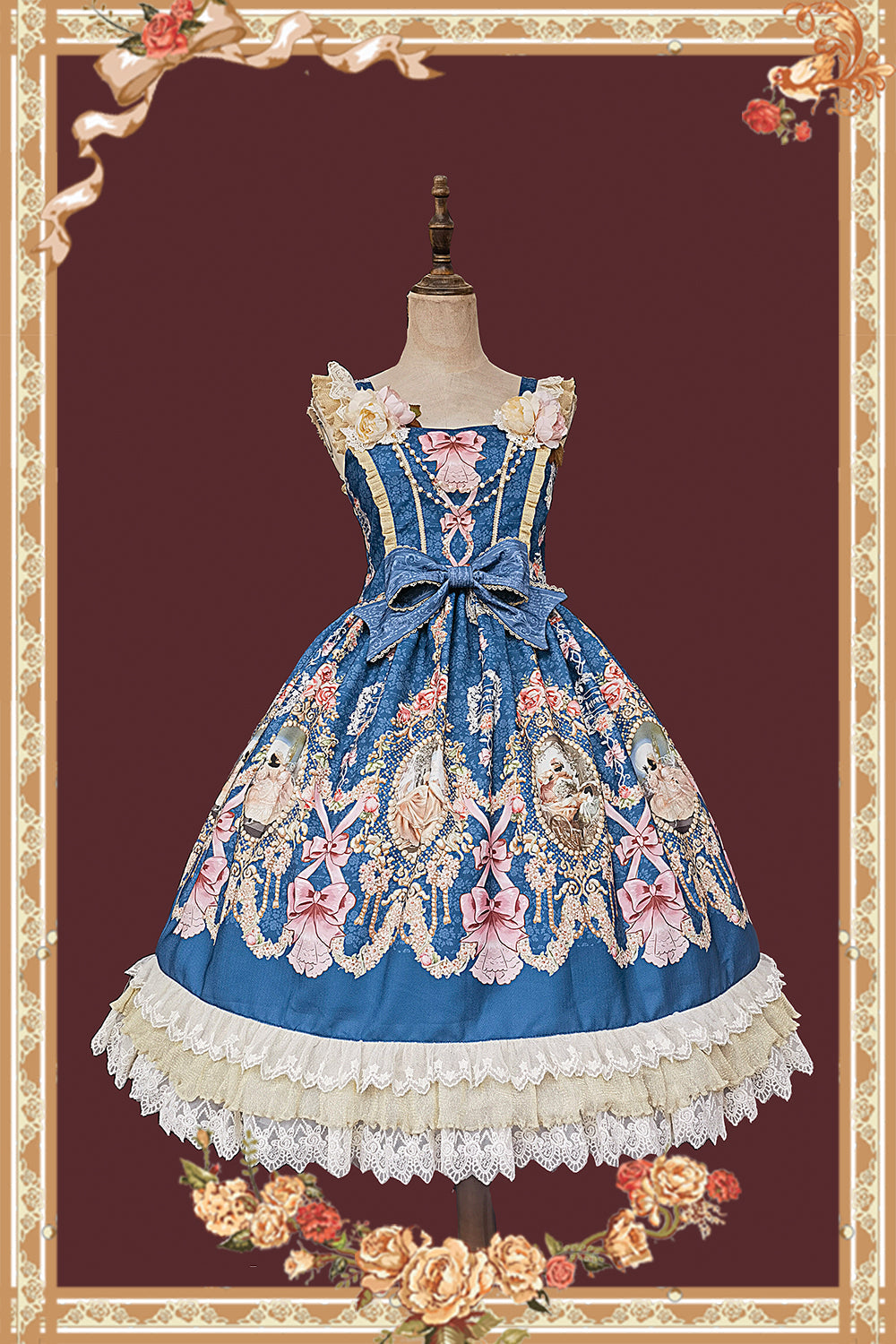 Infanta - Fairytale Town Prom - Printed Tea Party Classic Lolita JSK Suit