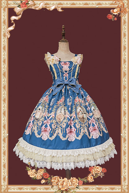 Infanta - Fairytale Town Prom - Printed Tea Party Classic Lolita JSK Suit
