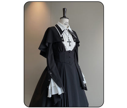 Susin Lolita - Cross Praise - Nun Style Gothic Lolita Dress and Blouse