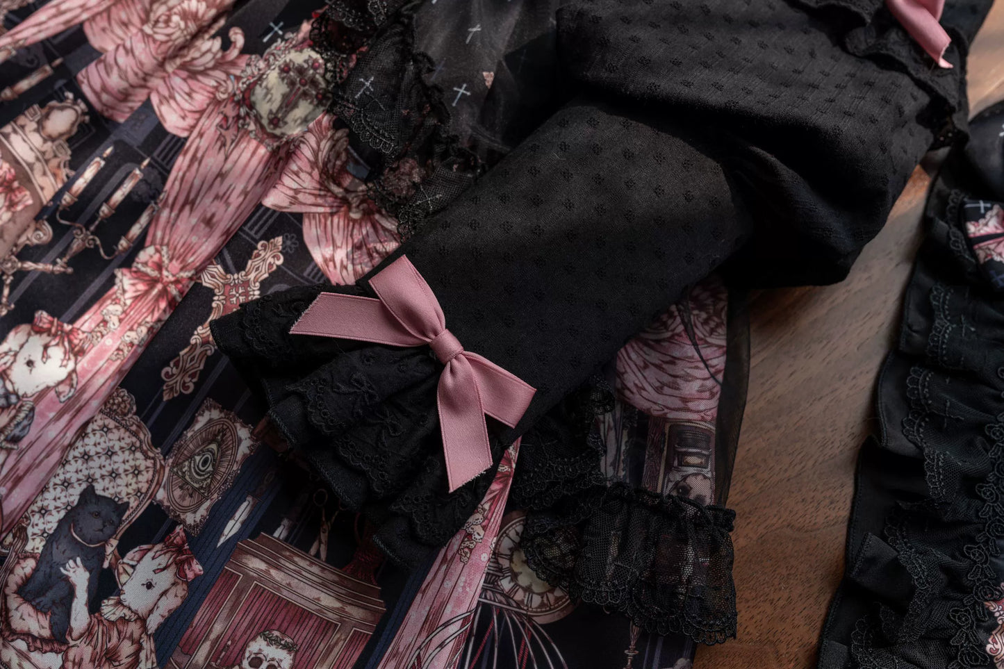 Uncle's Workshop - Missing Lamb Case - Gothic Lolita Dress Set with Sheep Prints