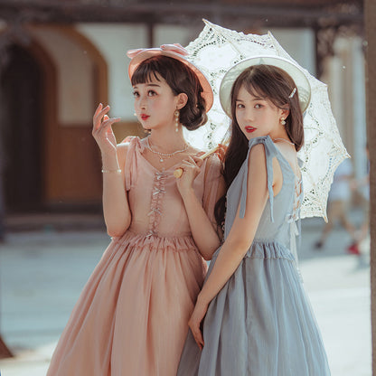 Miss point - Rhine Riverside - Summer Bow Lolita Top Hat