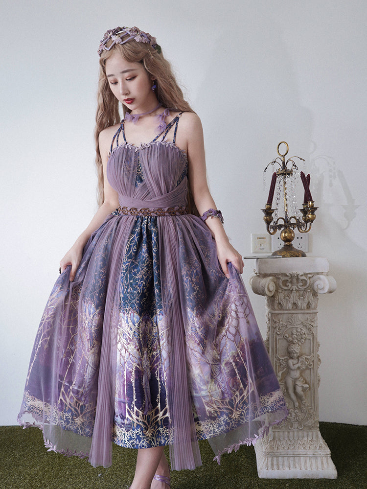 FunCcino - Dense Forest Corridor - Elegant Lolita Jumper Dress